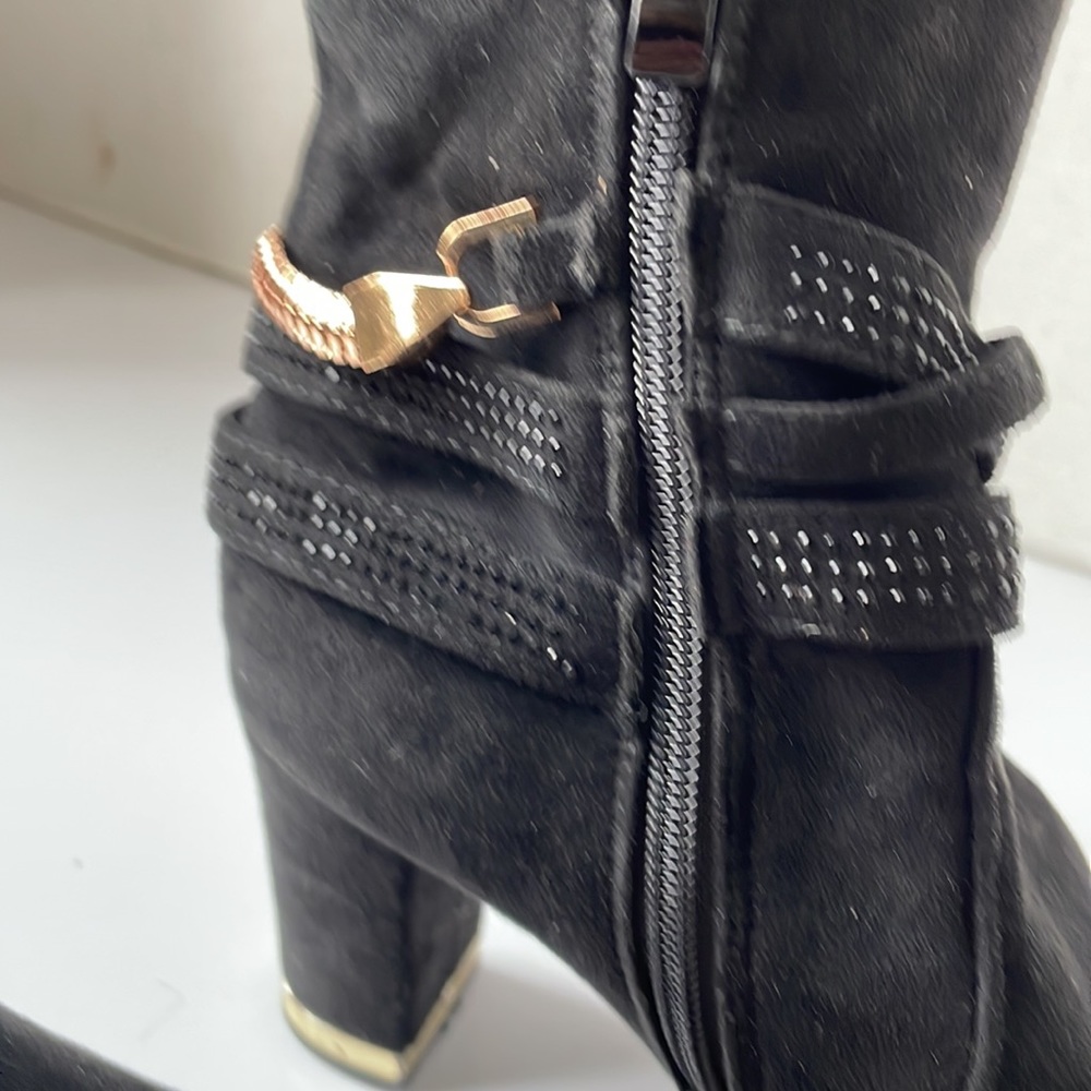 Suede Ankle Booties - Picture 6 of 9